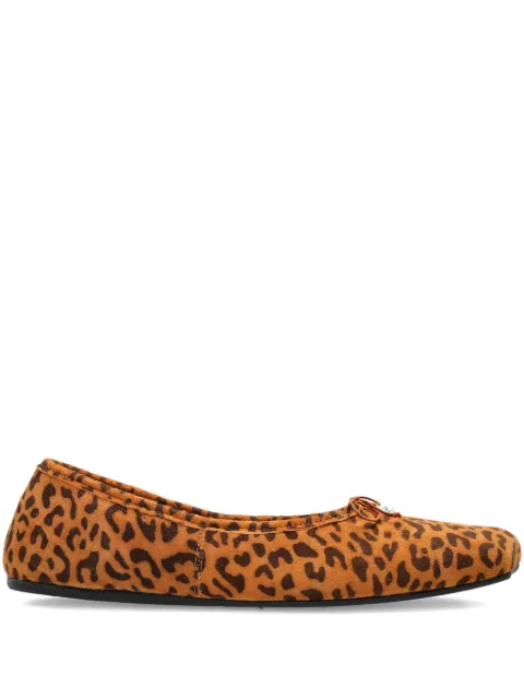 Vivienne Westwood leopard print bow trainers Brown 7201000HWL00BY