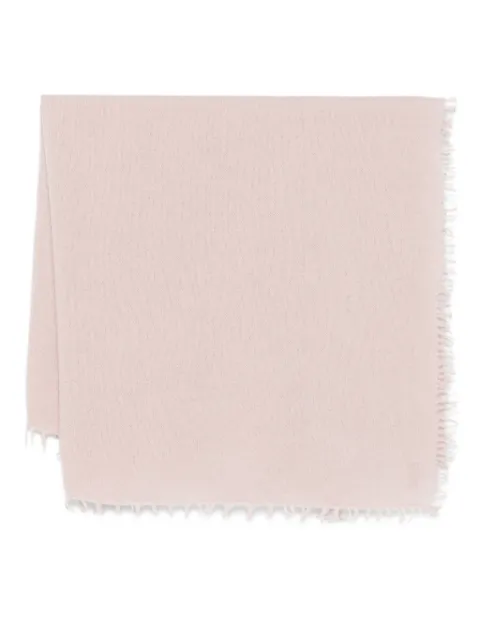 Liska frayed-edges cashmere scarf Pink ELENA462
