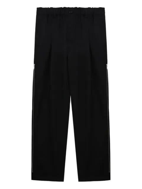 Undercover pleated zip-detail trousers Black UP2E4504