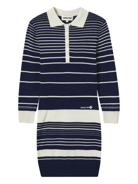 SHUSHU/TONG striped polo dress Black MWDEDR23EAK051NA100