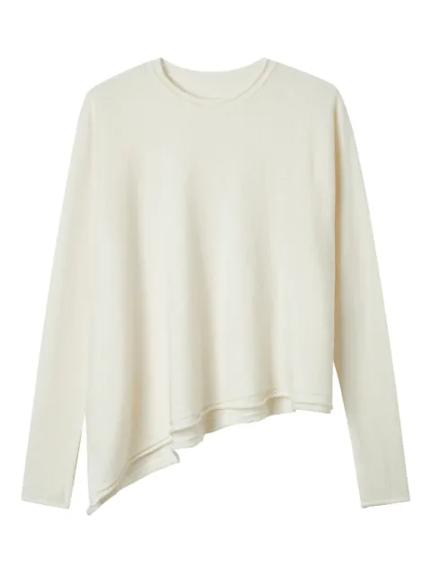 Y's asymmetric sweater Neutrals YLK10184