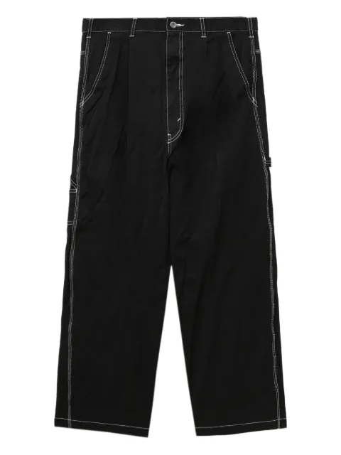 Comme des Garçons Homme contrast-stitching trousers Black HPP017