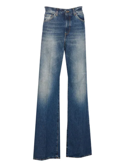 DONDUP five-pocket frayed jeans Blue DP619DFE313DLL3800