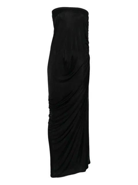 Rick Owens Lilies draped-design maxi skirt Black LI02E3317JVS