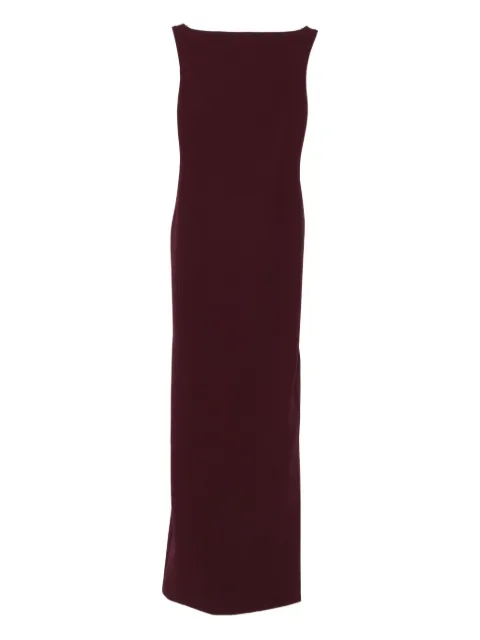 Solace London sleeveless boat-neck maxi dress Red OS45002