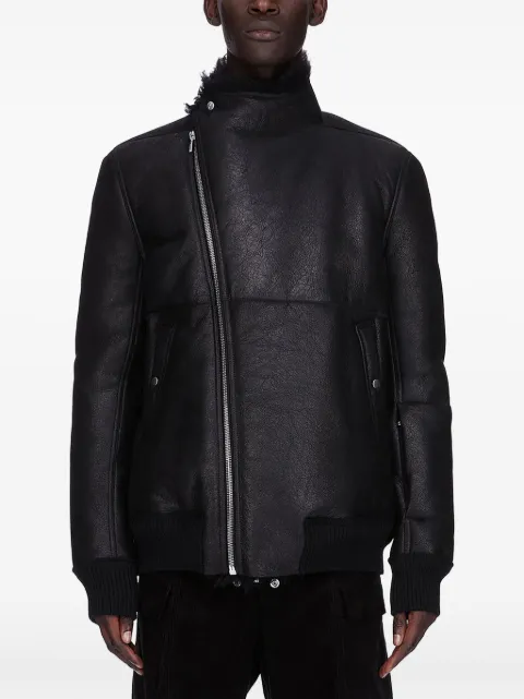 Rick Owens Hollywood Flight shearling jacket Black RU02E1760LSHC