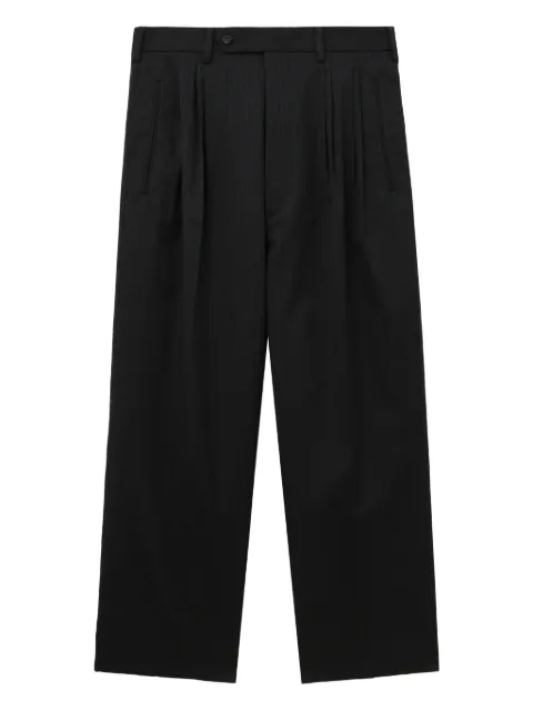 Comme des Garçons Homme pleated pinstripe trousers Black HPP001051