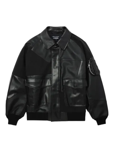 Comme des Garçons Homme patchwork panelled jacket Black HPJ011051