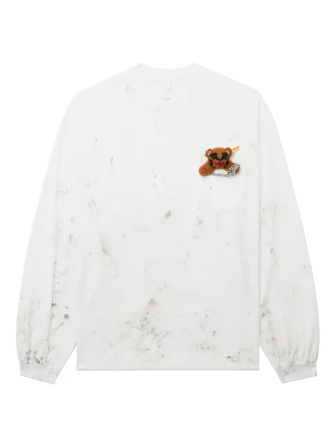 Doublet pocket-teddy long-sleeve T-shirt White 25AW39CS402