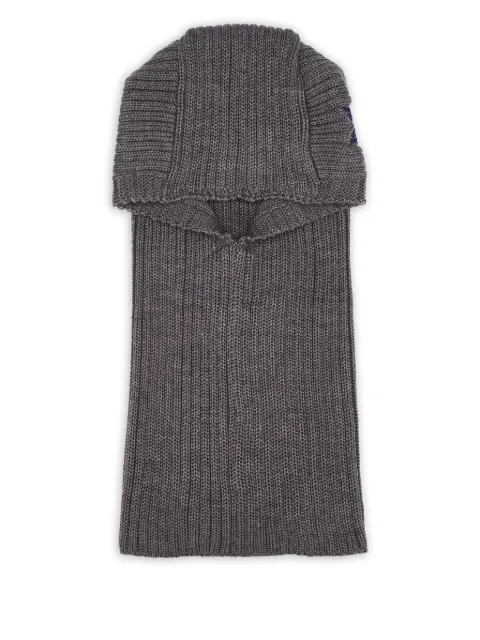 Needles embroidered-butterfly balaclava Grey RW057