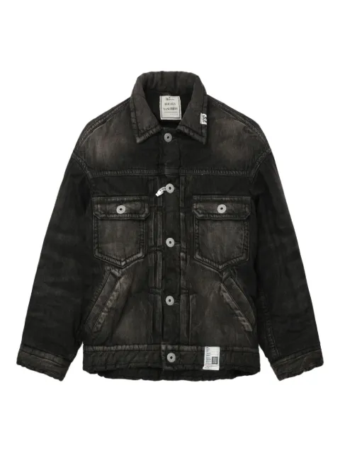 Maison MIHARA YASUHIRO button-fastening padded denim jacket Black J15BL126