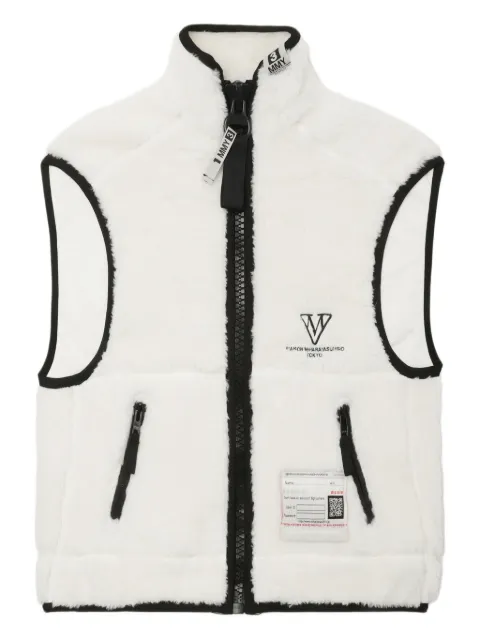 Maison MIHARA YASUHIRO logo-embroidered gilet White A15VT602