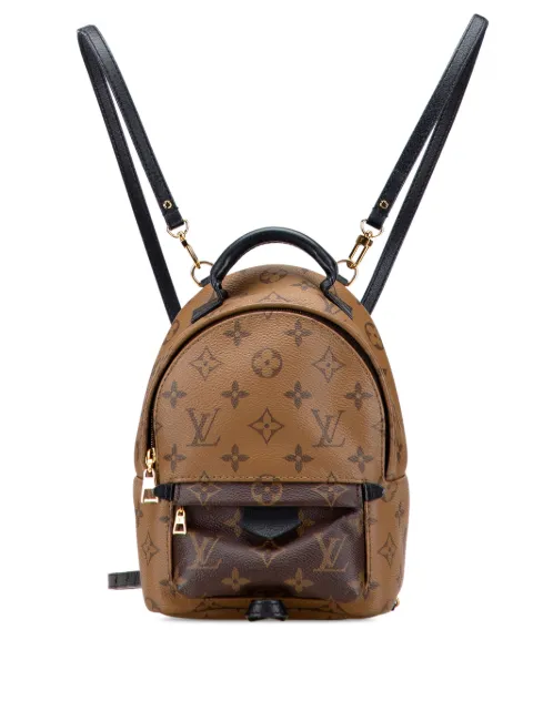 Louis Vuitton Pre-Owned 2017 Monogram Reverse Mini Palm Springs backpack Brown CN04MNQXEKAYVS42