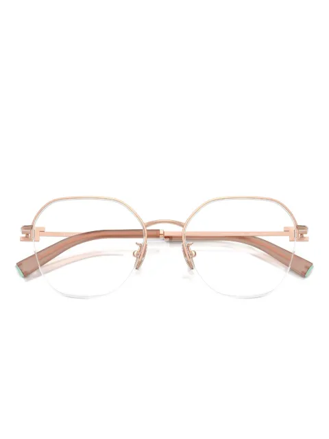 Tiffany & Co Eyewear geometric-frame glasses Brown 1167D