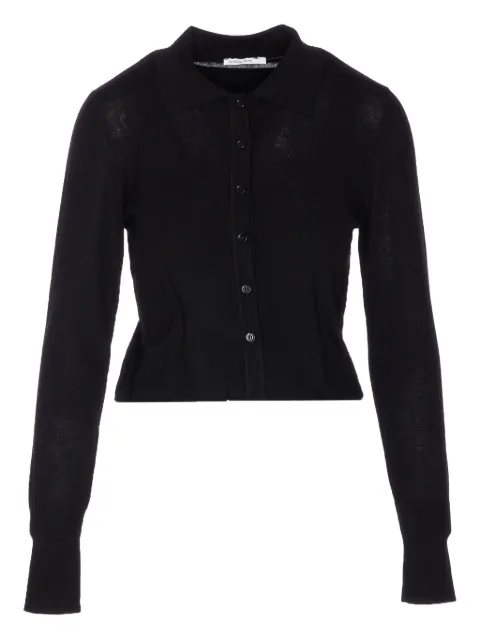Patrizia Pepe button-front collar cardigan Black 8K0300KM36