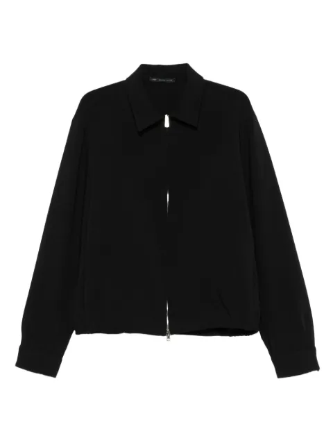 Low Brand zip-front collared shirt jacket Black L1HFW25260012