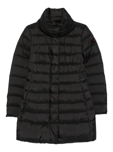 Peuterey quilted high-neck coat Black PED545601181