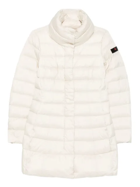 Peuterey quilted high-neck coat Neutrals PED545601181967