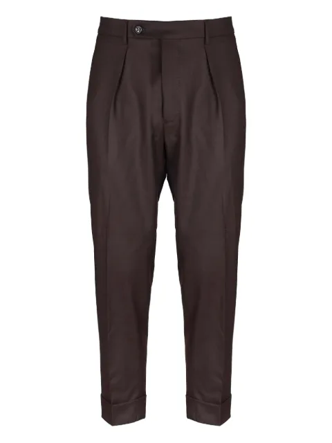 Berwich Chiaia pleated trousers Brown CHIAIAVB8996