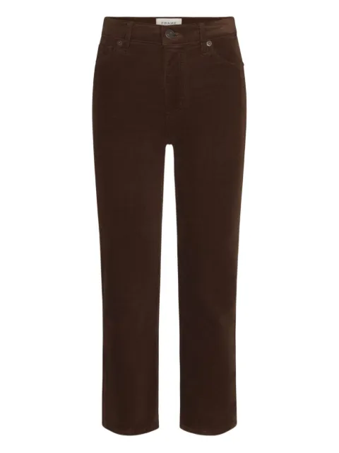 FRAME corduroy straight-leg trousers Brown LSLS820