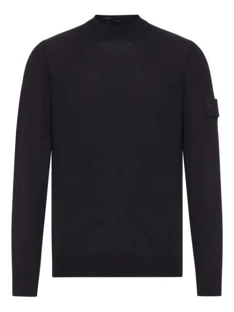 Stone Island 5100074 light pure rws wool_S.I. Ghost sweater Black L2S155100074S00FC