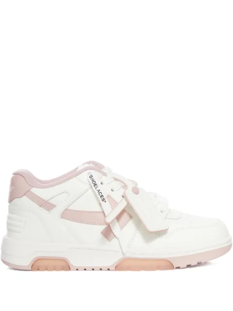 Off-White lace-up panelled leather sneakers White W259C9L0180130