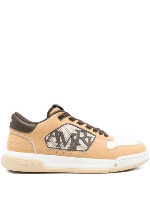 AMIRI logo-patch leather sneakers Brown AMFOSR1188