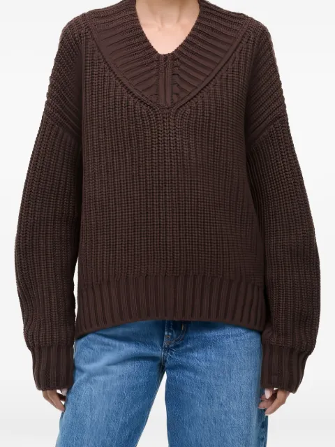 STAUD Otto V-neck sweater Brown R25F3154MW