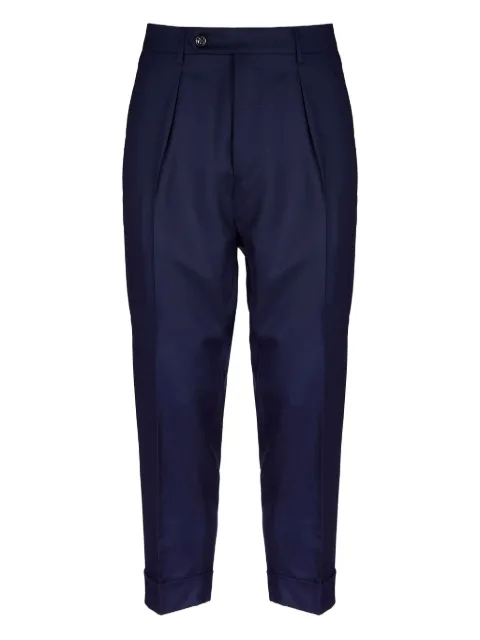 Berwich Chiaia pleated trousers Blue CHIAIAVB8996