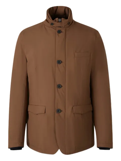 Herno buttoned high-neck jacket Brown PI001243U1284012840