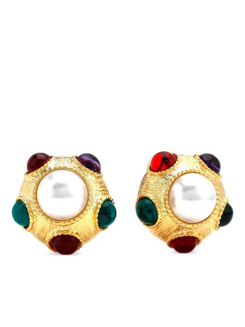 Kenneth Jay Lane faux-pearl earrings Gold 8835ESGMP