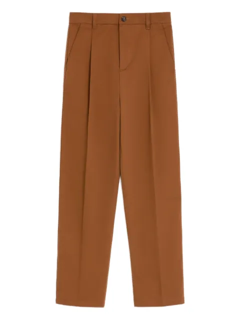 Valentino Garavani cotton trousers Brown VRBO20ALS