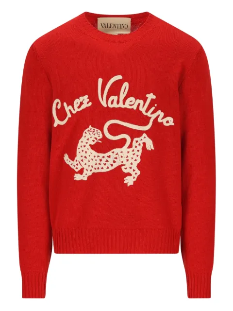 Valentino Garavani wool sweater Red VKC37ABBN