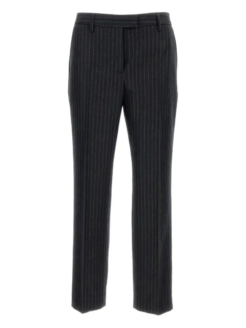 Alberto Biani pinstripe straight-leg trousers Grey CC891WO114191