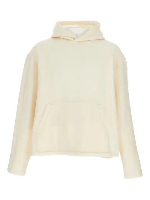 Rier pocket wool hoodie White NFL9X02WHITE