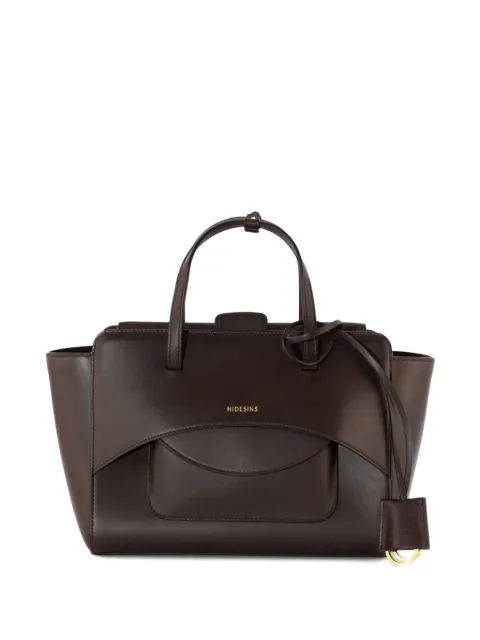 HIDESINS Flap M leather tote bag Brown FL12TR39920