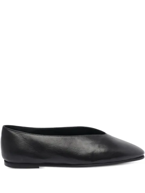 POEVE leather ballet flats Black FITTI02NERO