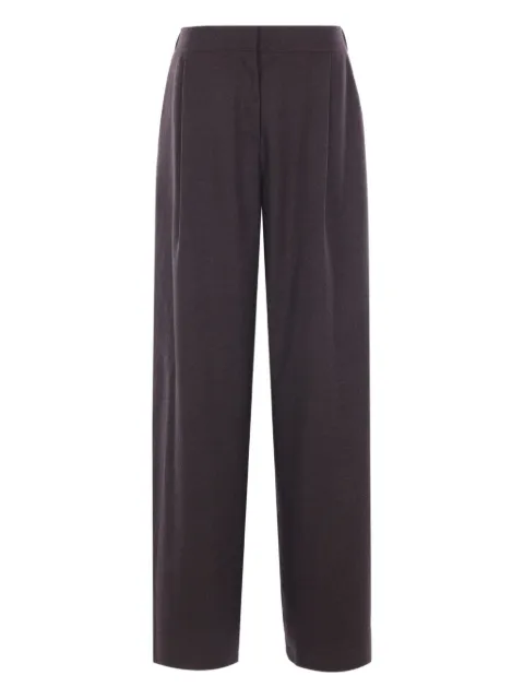 Dusan pleated elasticated-waist straight trousers Grey T1411EBANO