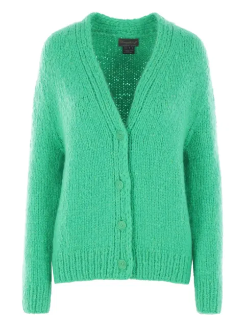 WOMMELSDORFF BERLIN V-neck ribbed-trim cardigan Green NOVAKELLYGREENGRASS