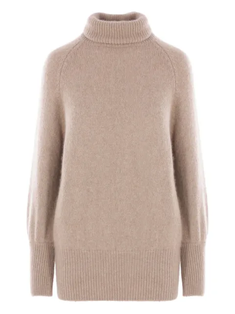 Dusan turtleneck ribbed-hem sweater Neutrals T8085FDESERT