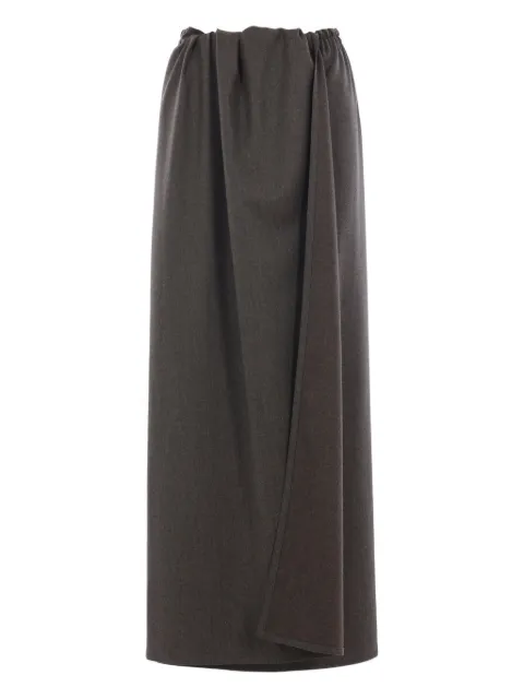 Dusan elastic-waist skirt Grey T1416GLODEN