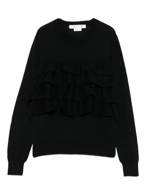 Comme Des Garçons Comme Des Garçons ruffled sweater Black RPN504W25