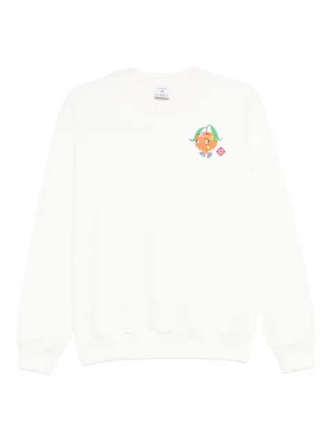 Casablanca logo-print sweatshirt White WAW25JTP364