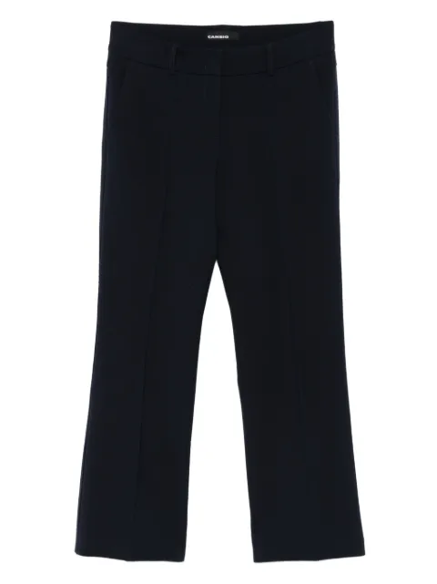 Cambio pleated belt-loops trousers Black 63160342