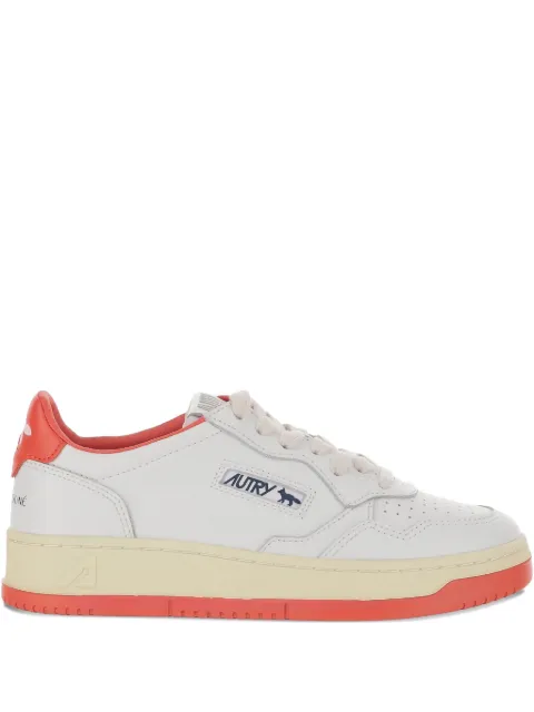 Autry x Maison Kitsuné low-top leather sneakers White AULWMK02