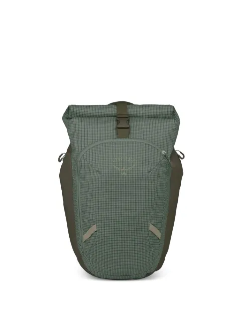 Osprey roll-top grid-pattern backpack Green 100064151069