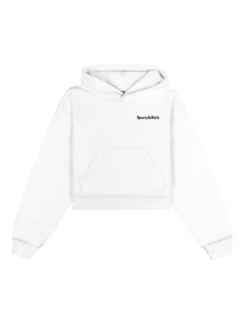 Sporty & Rich logo-print hoodie White ST085625006WH01