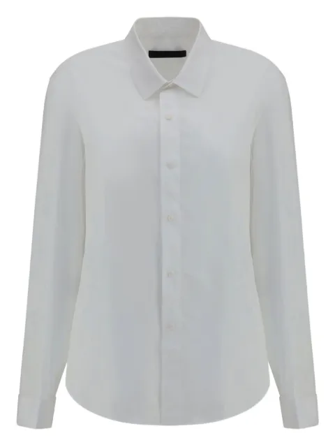 ALAINPAUL button-up cotton shirt White S4WSH10