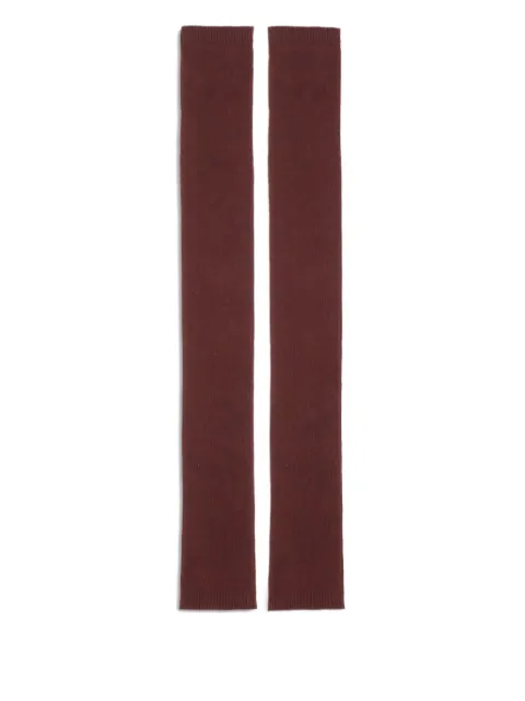 SA SU PHI cashmere silk gloves Brown W25970