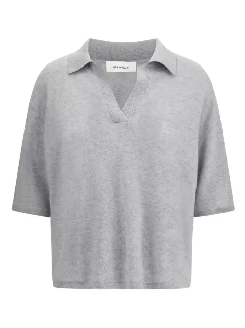 Lisa Yang Neela cashmere top Grey 2025103